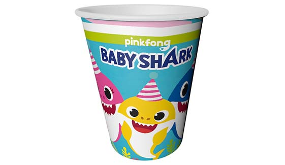 BABY%20SHARK%20PARTİ%20ZAMANI%20BARDAK%20220/240cc%20(8%20AD)